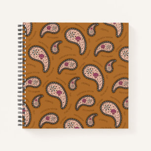 Cuaderno Paramecia Paisley Biología Marrón Personalizable