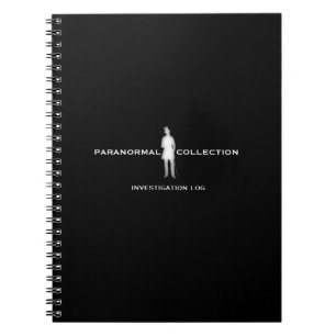 Cuaderno paranormal del registro de la