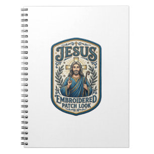 Cuaderno Parche Bordado de Jesús Mira Parche Bordado de Jes