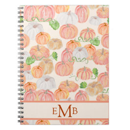 Cuaderno Parche de calabaza cutáneo acuarela otoño