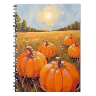 Cuaderno Parche de Calabaza de Halloween Otoño