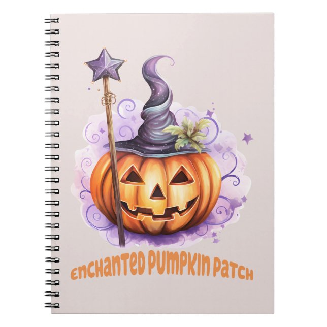 Cuaderno Parche de Calabaza Encantada – Adorable Jack-o’-La (Frente)