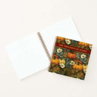 Cuaderno Parche de Calabazas Art Nouveau Halloween