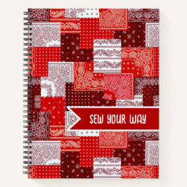 Cuaderno Parche de costura personalizado Bandana Quilt Patr