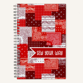 Cuaderno Parche de costura personalizado Bandana Quilt Patr