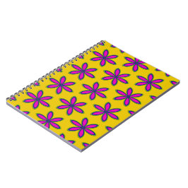Cuaderno Parche de Flor Morada