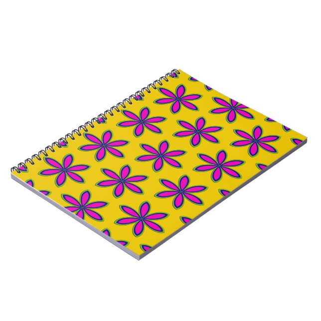 Cuaderno Parche de Flor Morada (Lado Izquierdo)