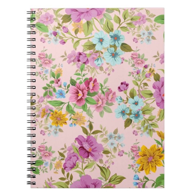 Cuaderno Parche de flores Apron (Frente)