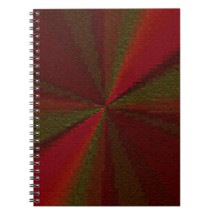 Cuaderno Parche de gradiente circular rojo a verde