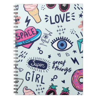 Cuaderno Parche de Moda: Pegatinas de Pop Art.