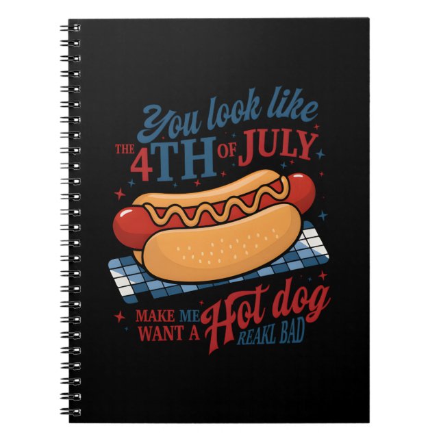 Cuaderno Parece Que El 4 De Julio Me Hace Querer Un Calor (Frente)