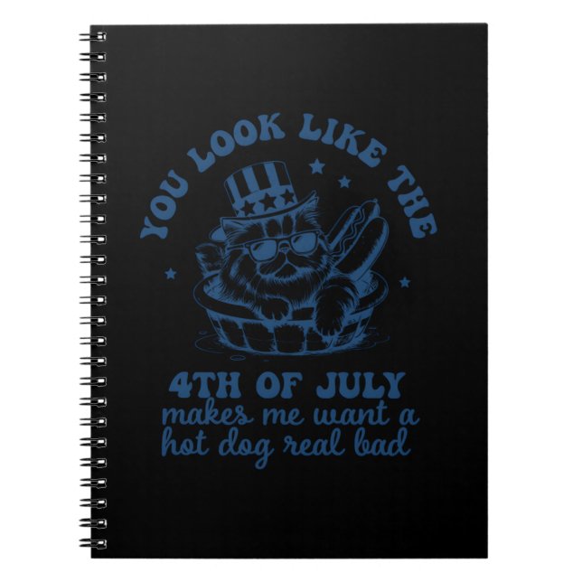 Cuaderno Parece Que El 4 De Julio Me Hace Querer Un Calor (Frente)