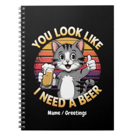 Cuaderno Parece que necesito una cita de bebida divertida