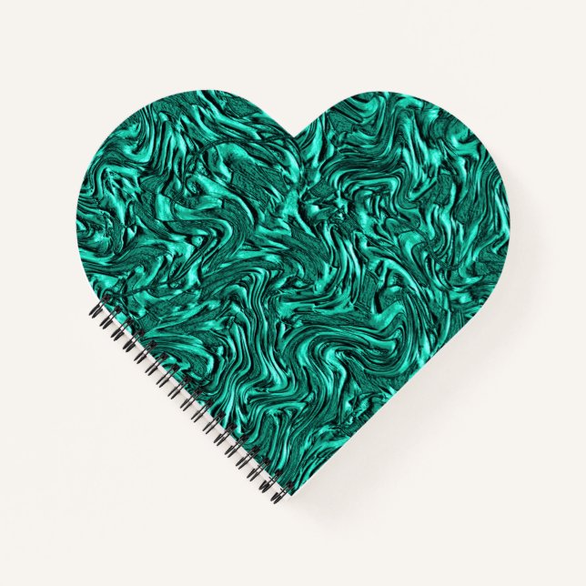 Cuaderno Parece verde jade texturado en la pared (Anverso)