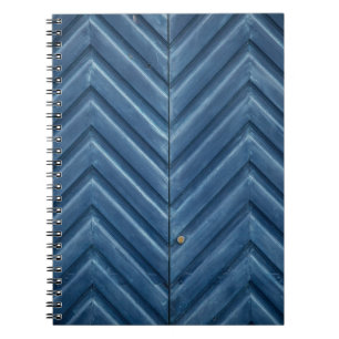 Cuaderno Pared azul de madera