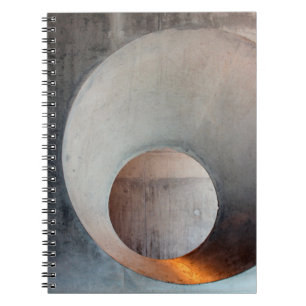 Cuaderno Pared de agujero de arquitectura de concreto