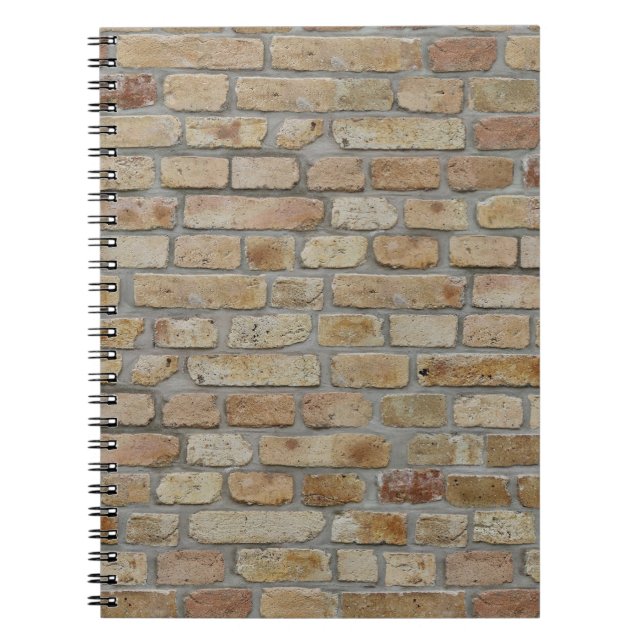 Cuaderno Pared de ladrillo marrón un diseño novedoso  (Frente)