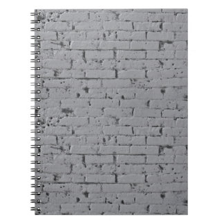 Cuaderno Pared de ladrillo pintado de blanco