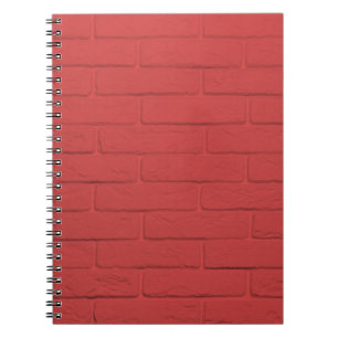 Cuaderno pared de ladrillo rojo