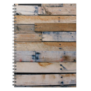 Cuaderno Pared de madera marrón