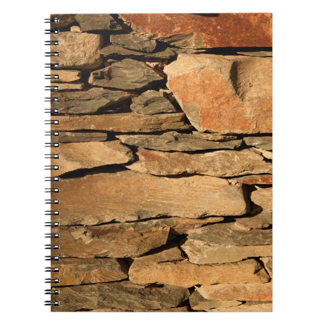 Cuaderno Pared de piedra marrón (Frente)
