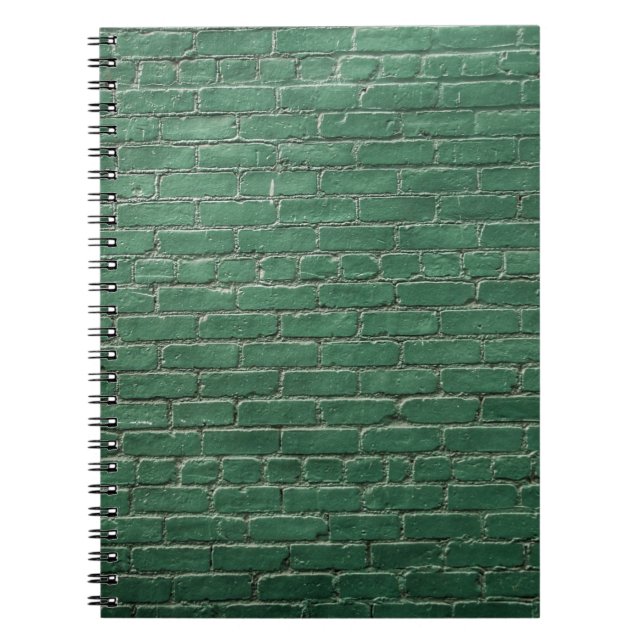 Cuaderno Pared pintada de forma verde (Frente)