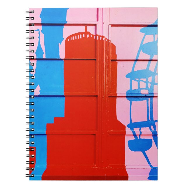 Cuaderno Pared pintada de rojo (Frente)