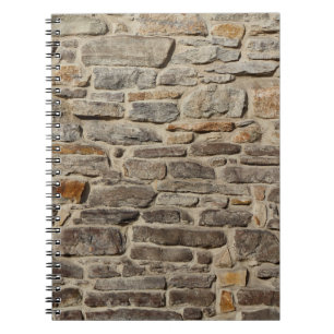 Cuaderno Paredes de piedra rústica, decoración texturizada