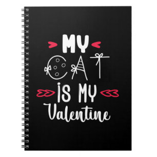 Cuaderno Pareja de arte mi gato es mi San Valentín