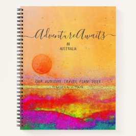 Cuaderno Pareja de aventura Sunrise OrangeCustom