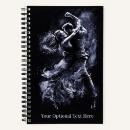 Cuaderno Pareja de baile de texto personalizado