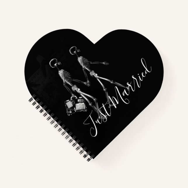 Cuaderno Pareja de luna de miel con Rayos X casados (Anverso)