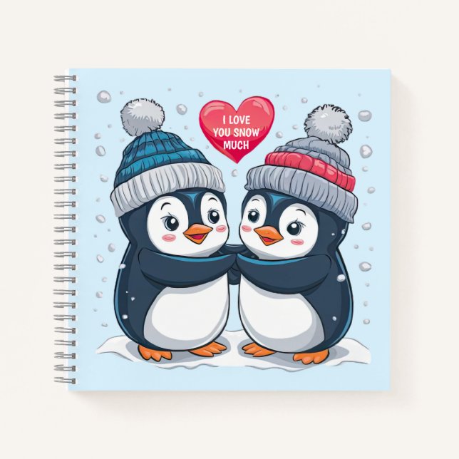 Cuaderno pareja de pingüinos (Anverso)