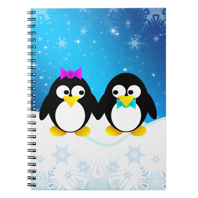 Cuaderno pareja de pingüinos (Frente)