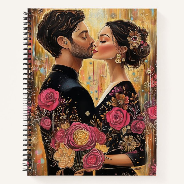 Cuaderno Pareja Enamorada, Día De La Boda (Anverso)