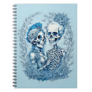Cuaderno Pareja esquelética romántica