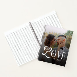 Cuaderno Parejas de bodas personalizadas Modern Love Custom