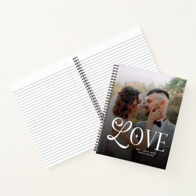 Cuaderno Parejas de bodas personalizadas Modern Love Custom (Interior)