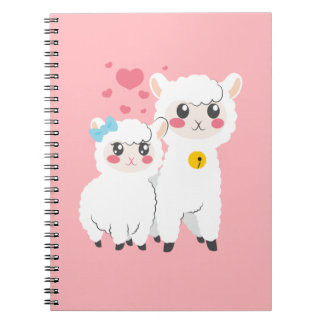 Cuaderno Pares de la alpaca en amor