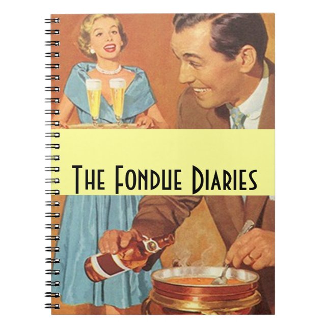 Cuaderno Pares del fiesta de los diarios de la "fondue" del (Frente)