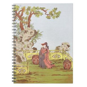 Cuaderno Pares en un jardín chino, de los 'ornamentos de la