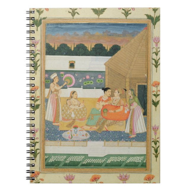 Cuaderno Pares en una terraza en la puesta del sol, del (Frente)