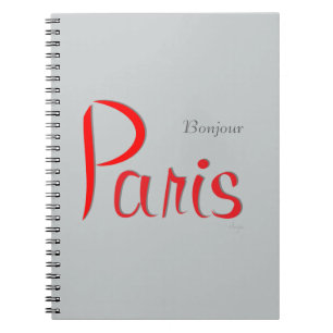 Cuaderno PARIS Bonjour (Hola)