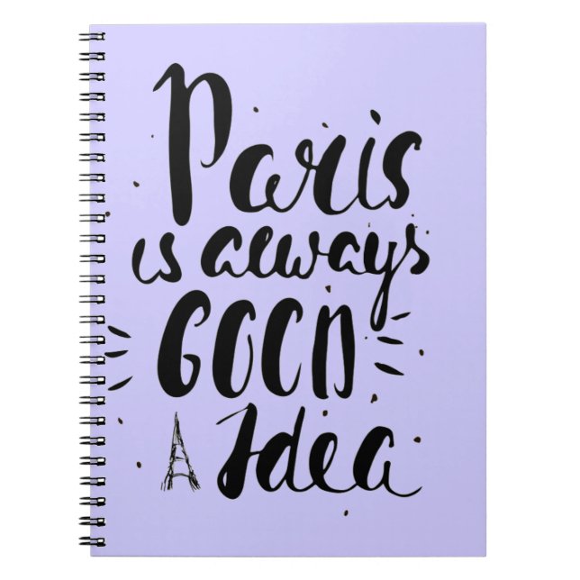 Cuaderno París es siempre una buena idea (Frente)