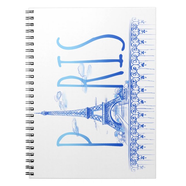Cuaderno Paris, France Notebook (Frente)