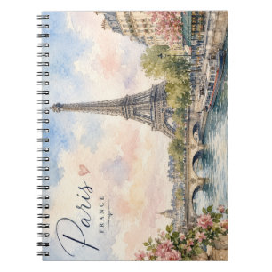 Cuaderno París Francia Torre Eiffel río Sena