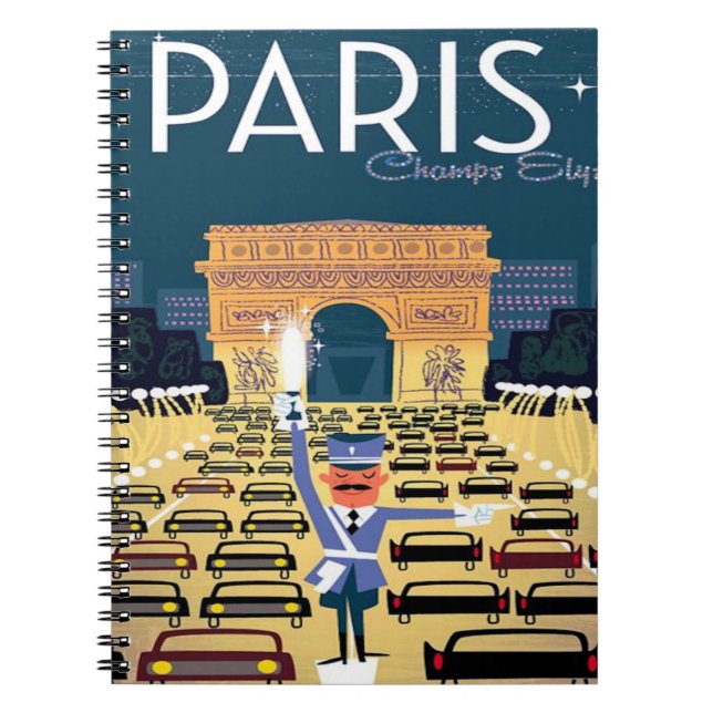 Cuaderno París Francia Viaje Viaje Viaje vacaciones de turi (Frente)