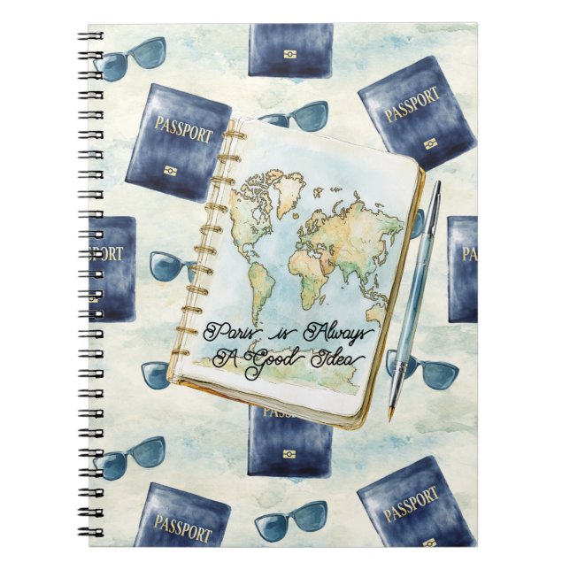 Cuaderno Paris is Always A Good Idea Travel Notebook (Frente)