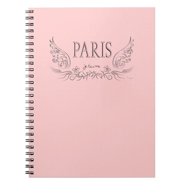 Cuaderno PARIS Je t'aime (te amo) (Frente)
