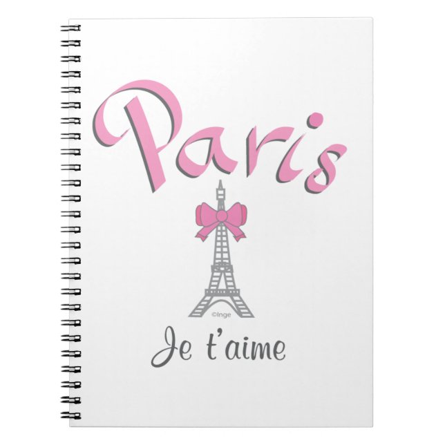 Cuaderno París - Je t'aime (Te amo) (Frente)
